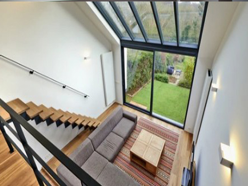 Sliding Door with Sidelight